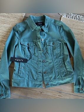 LVPL by Liverpool Teal Green Denim Jacket S